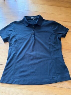 Nike Women’s Black Short-Sleeve Polo Shirt
